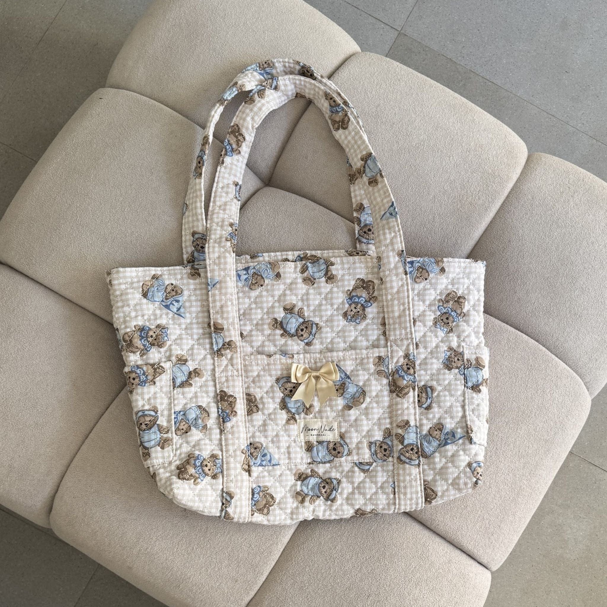 Moon Nude Cuddles Tote Bag