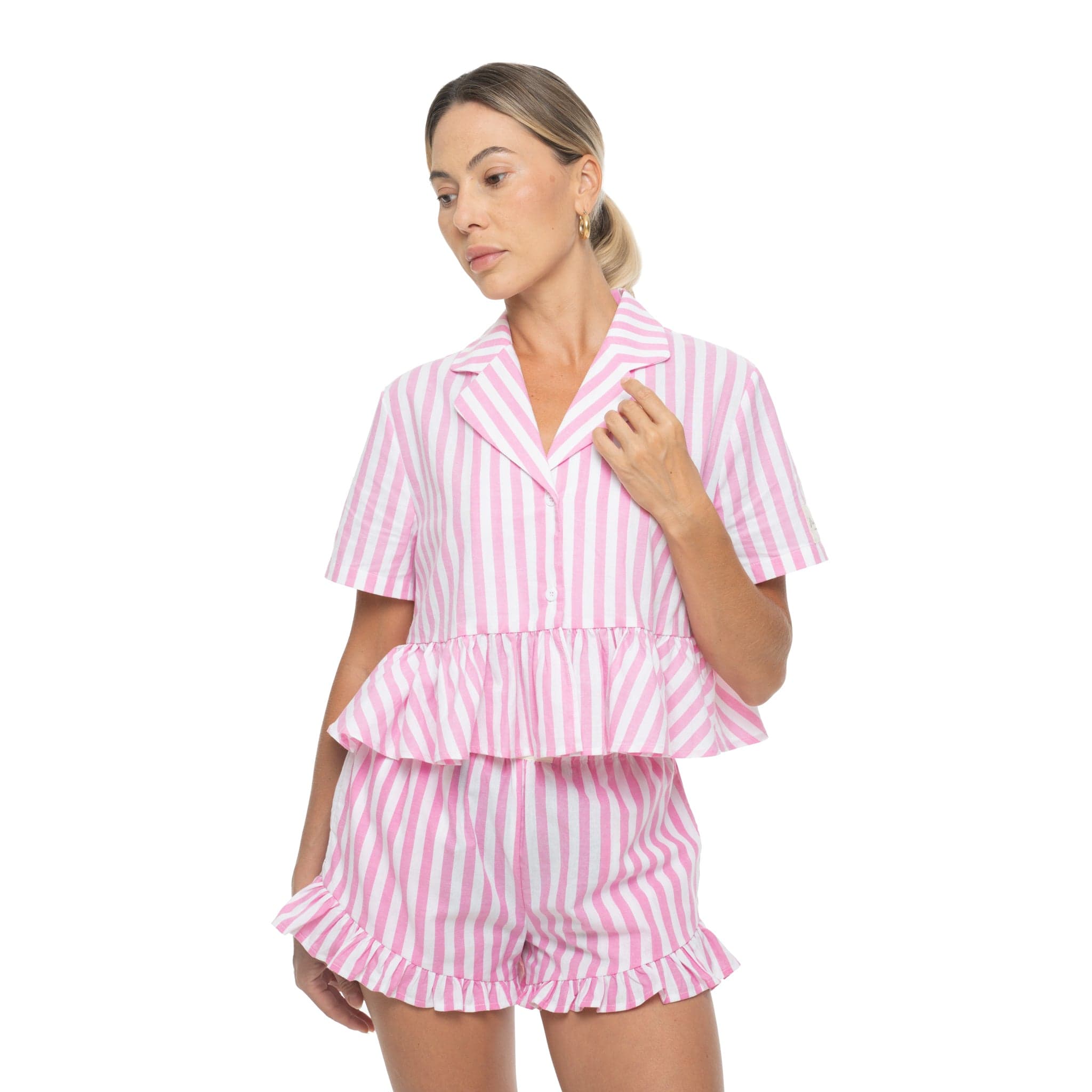 Moon Nude Barbie Short Pajama Top